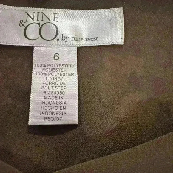 Nine & Co Brown & pink 90s style boho whimsigoth floral midi skirt Size 6 - Picture 2 of 7